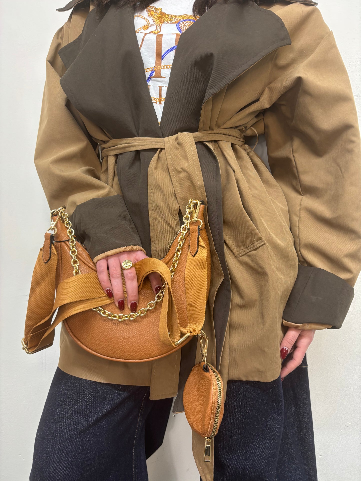 TRENCH CAMEL OVERSIZE