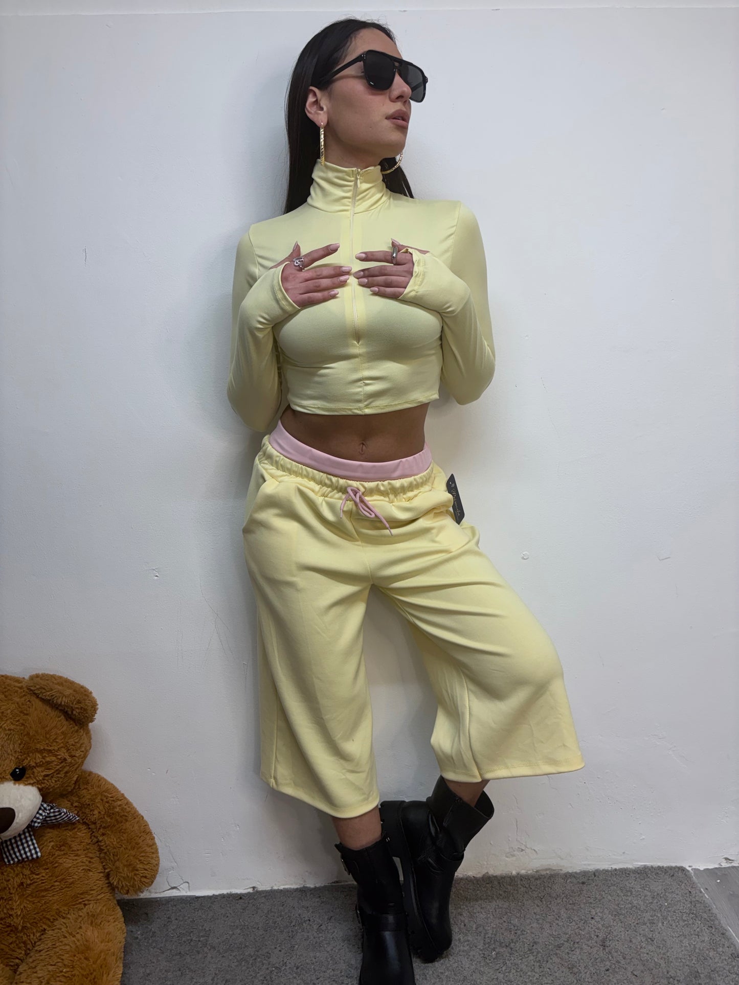 MAGLIA ZIP CROP
