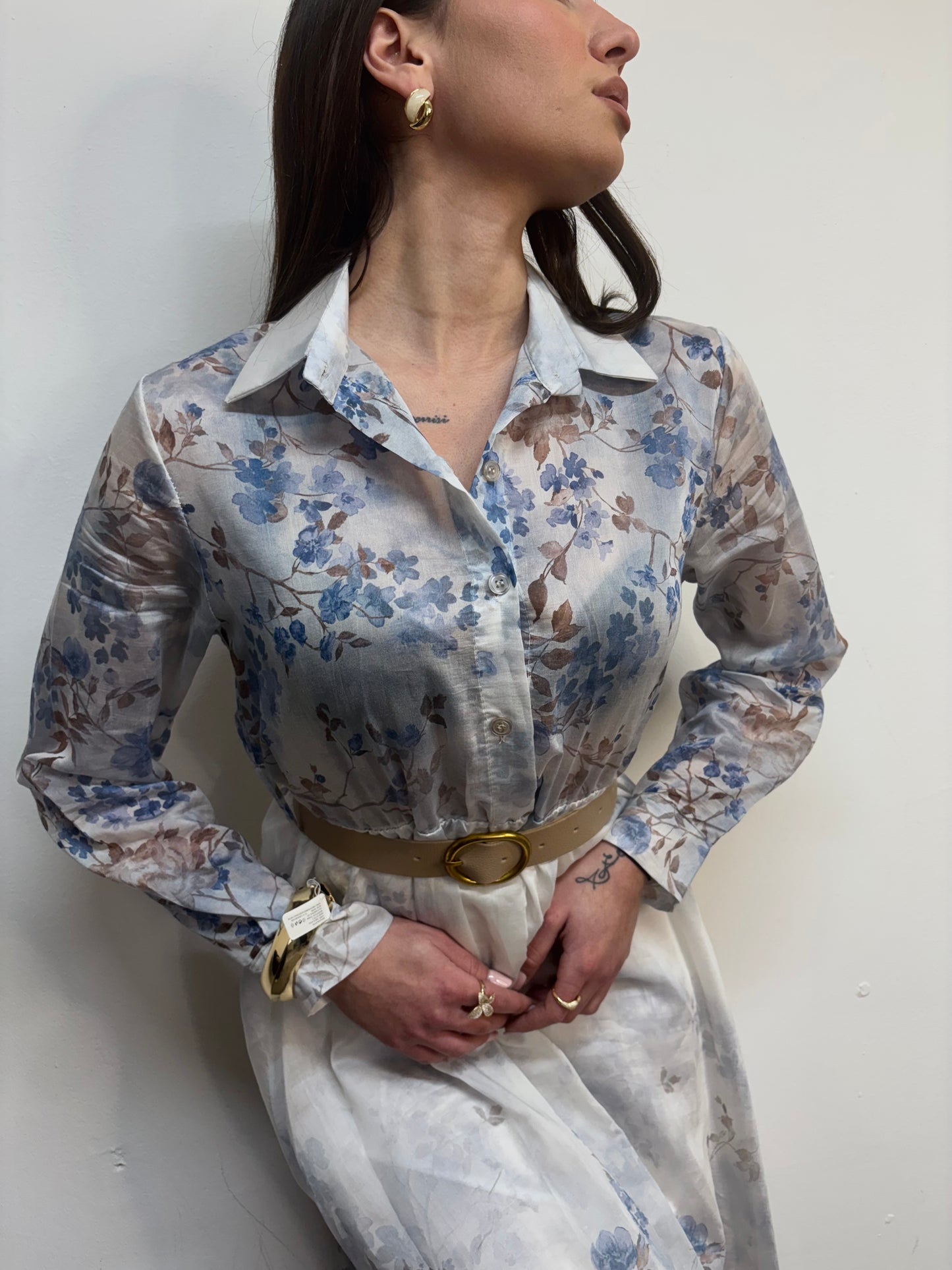 DRESS FLOWER BLUE